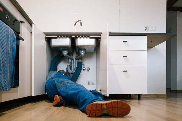 Professional Drain Cleaning technician working in Prescott, WA
